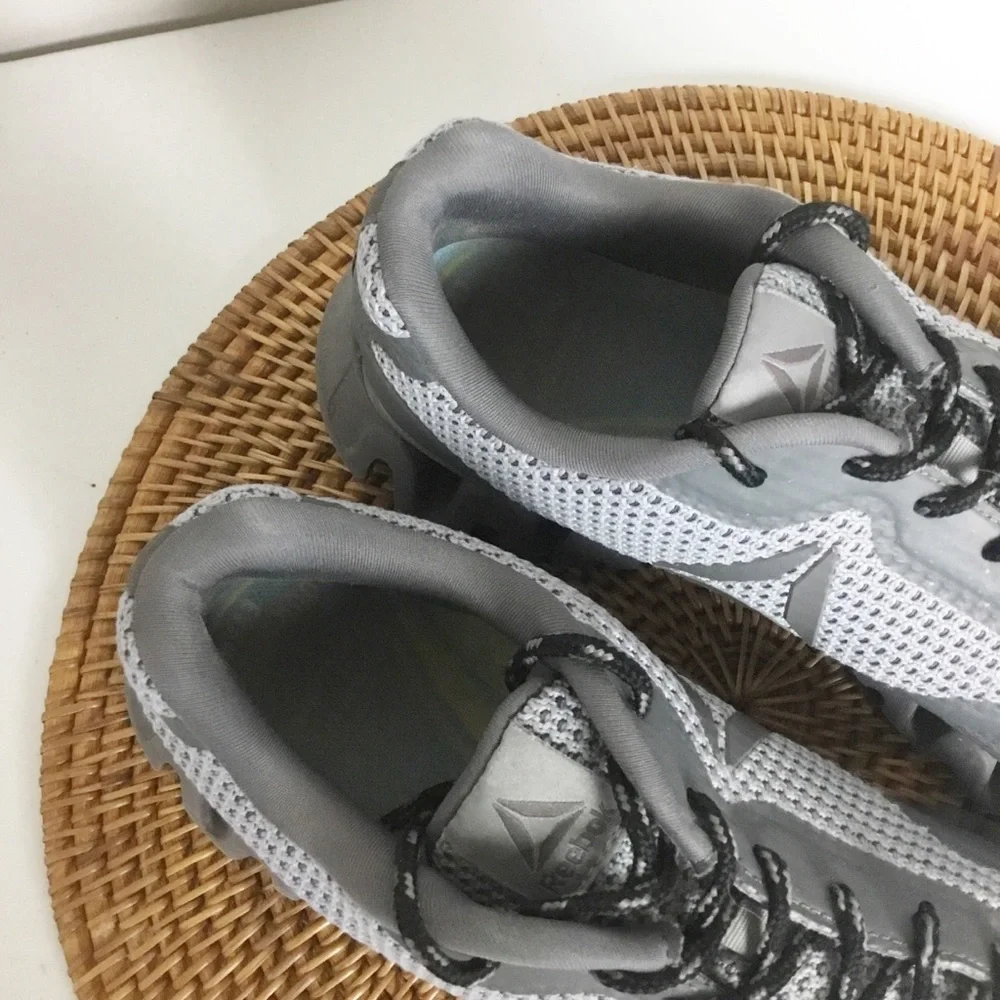 Reebok Zig Tech Gray Running Shoes Size 9.5 Mens - Picture 6 of 8